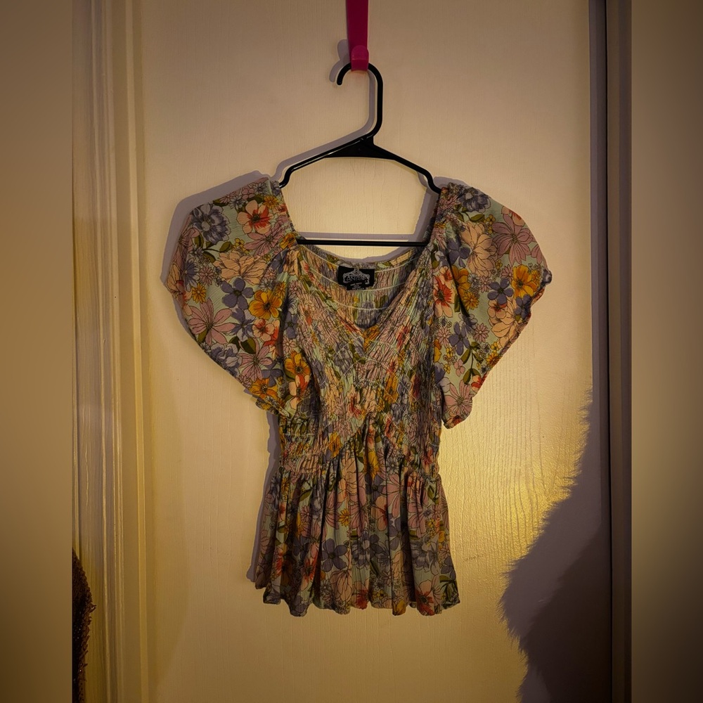Angie Multicolor Floral Blouse